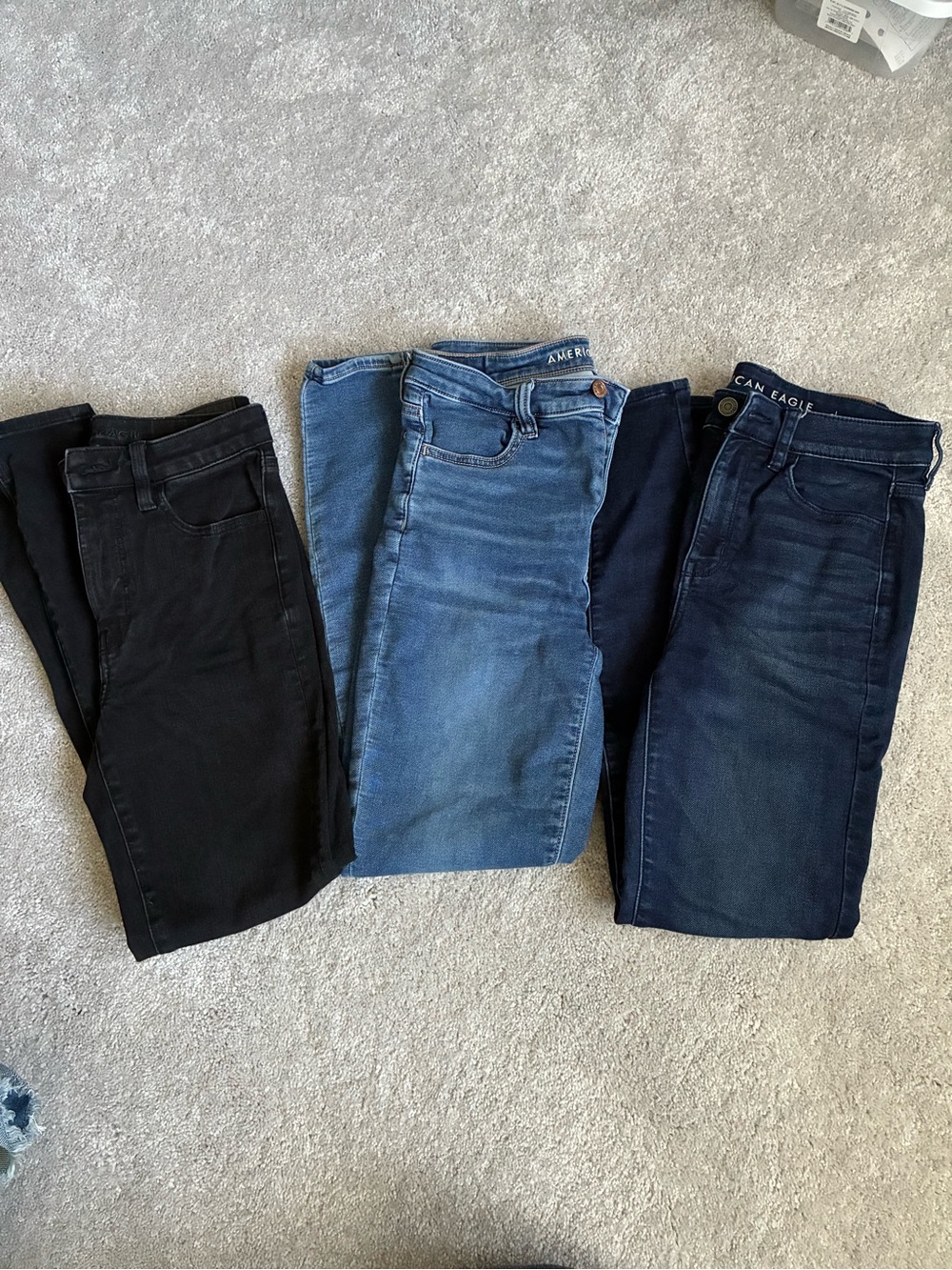 American Eagle High Rise Skinny Jean Bundle Size 4- 3 Pairs